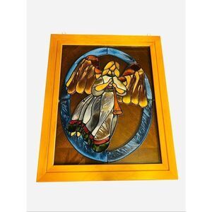 Open windows salida Colorado heavenly angel sun catcher stained glass Christmas
